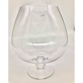 Clear Large Tabletop Vase Handmade Crystal - Eva Essentials